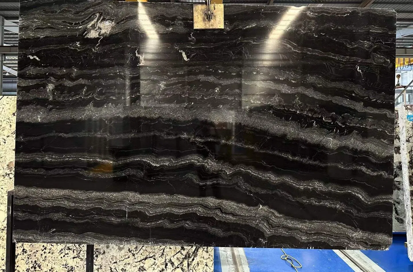 Black Granite Stone Basin Design for Bathroom Modern