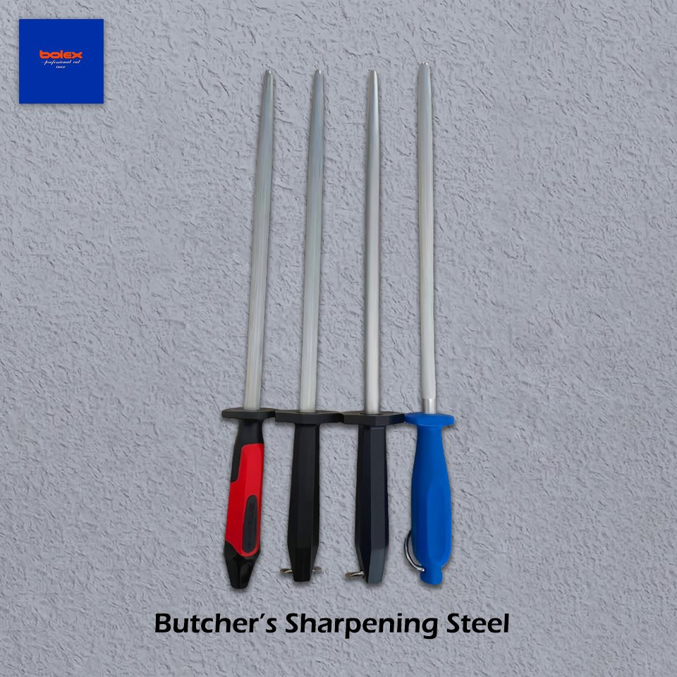 Professional Knife Sharpening Steels for Butchers Chefs Produced by Bolex Cutlery China