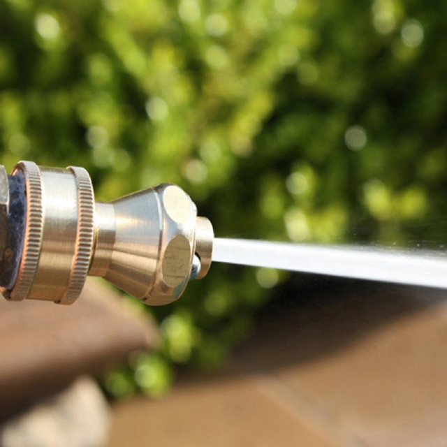Brass Garden Hose Jet Nozzle Super Shot Watering Sprayer