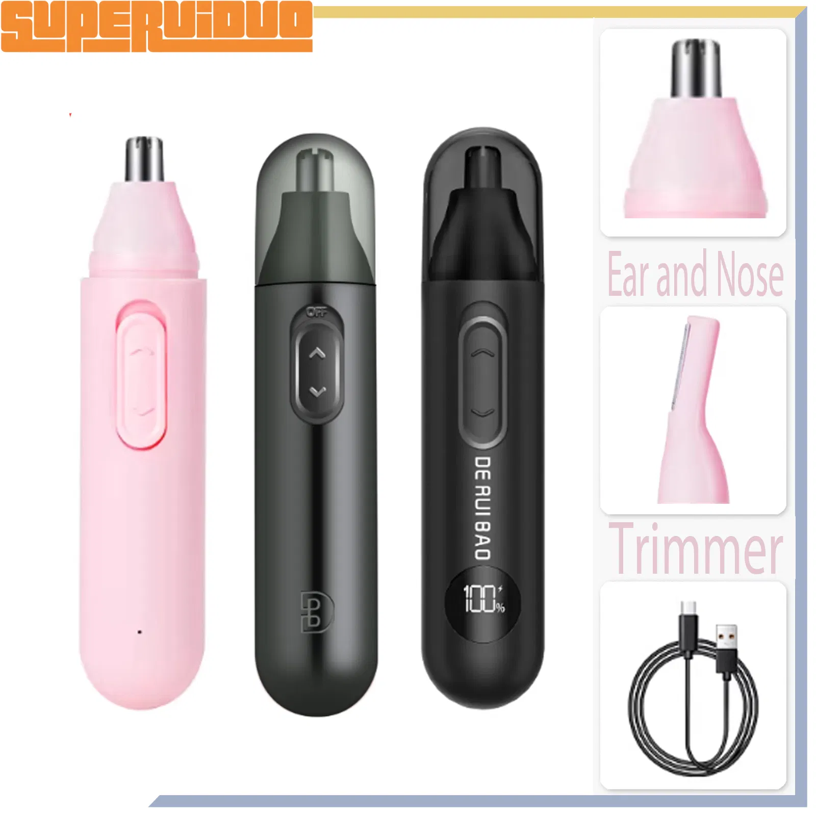 Household Personal Hygiene Care Device Ear and Nose Trimmer