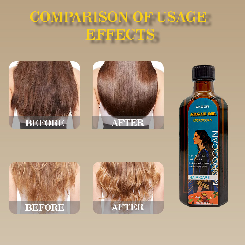 100ml Moroccan Hair Oil Custom Logo Natural Organic Anti Frizzy Hair Treatment Moroccan Oil Hair Oil for Women