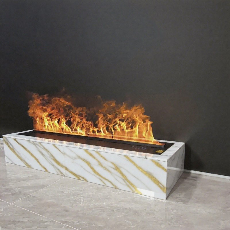 High-Quality Customize Manual Single Color 3D LED Flame Decor Steam Fireplace