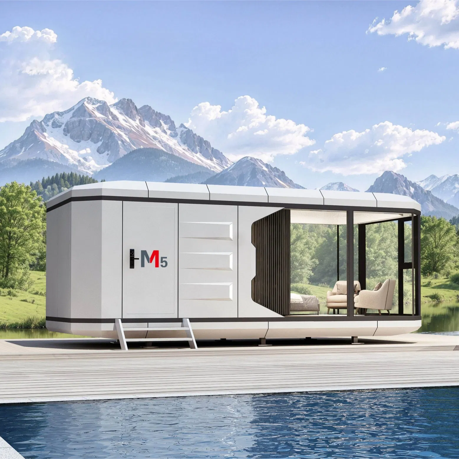 China Supplier OEM Modern Mobile Office Apartment Villa Accomodation Prefab Capsule House with Kitchen and Bathroom