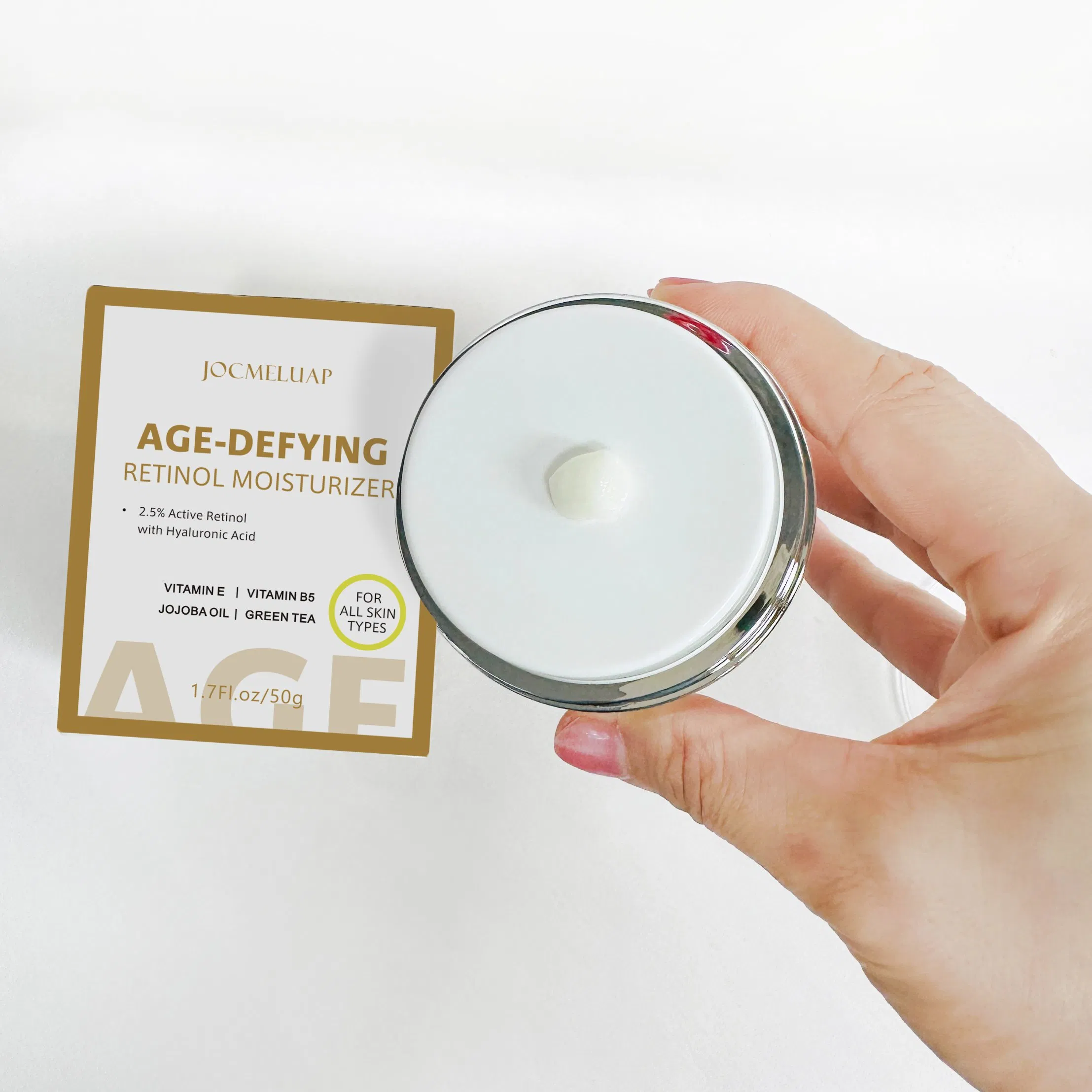 OEM Anti Aging Custom Retinol Face Cream Moisturizer Women Men Anti Wrinkle Cream with Collagen Vitamin E Facial Cream
