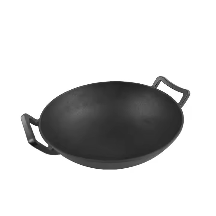 Cast Iron Cookware Manufacturer Wok Pan/ Grill Wok/ Cast Iron Wok
