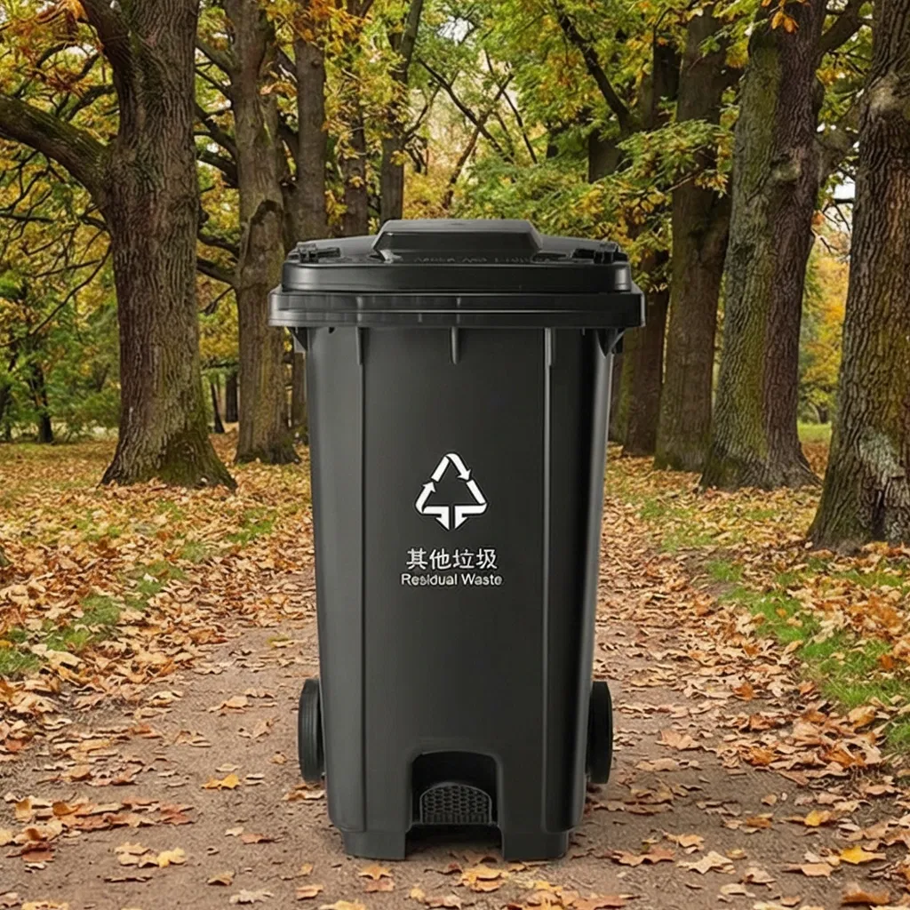 Промышленная педальная урна 240 л