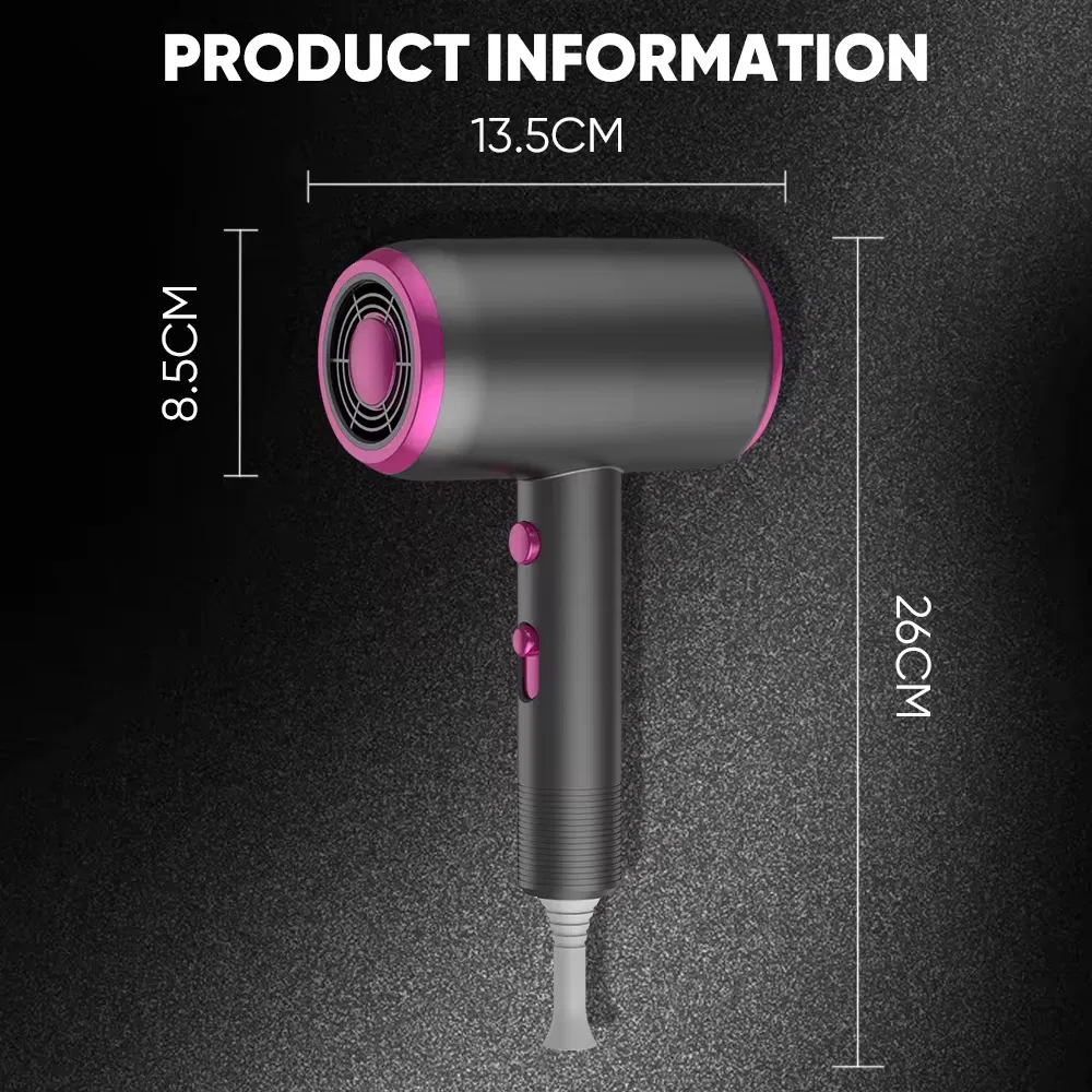 2024 Hot Selling High Speed Brushless Negative Ionic Hair Dryer Professional Salon DC Motor 1600W High Power Hair Blow Dryer