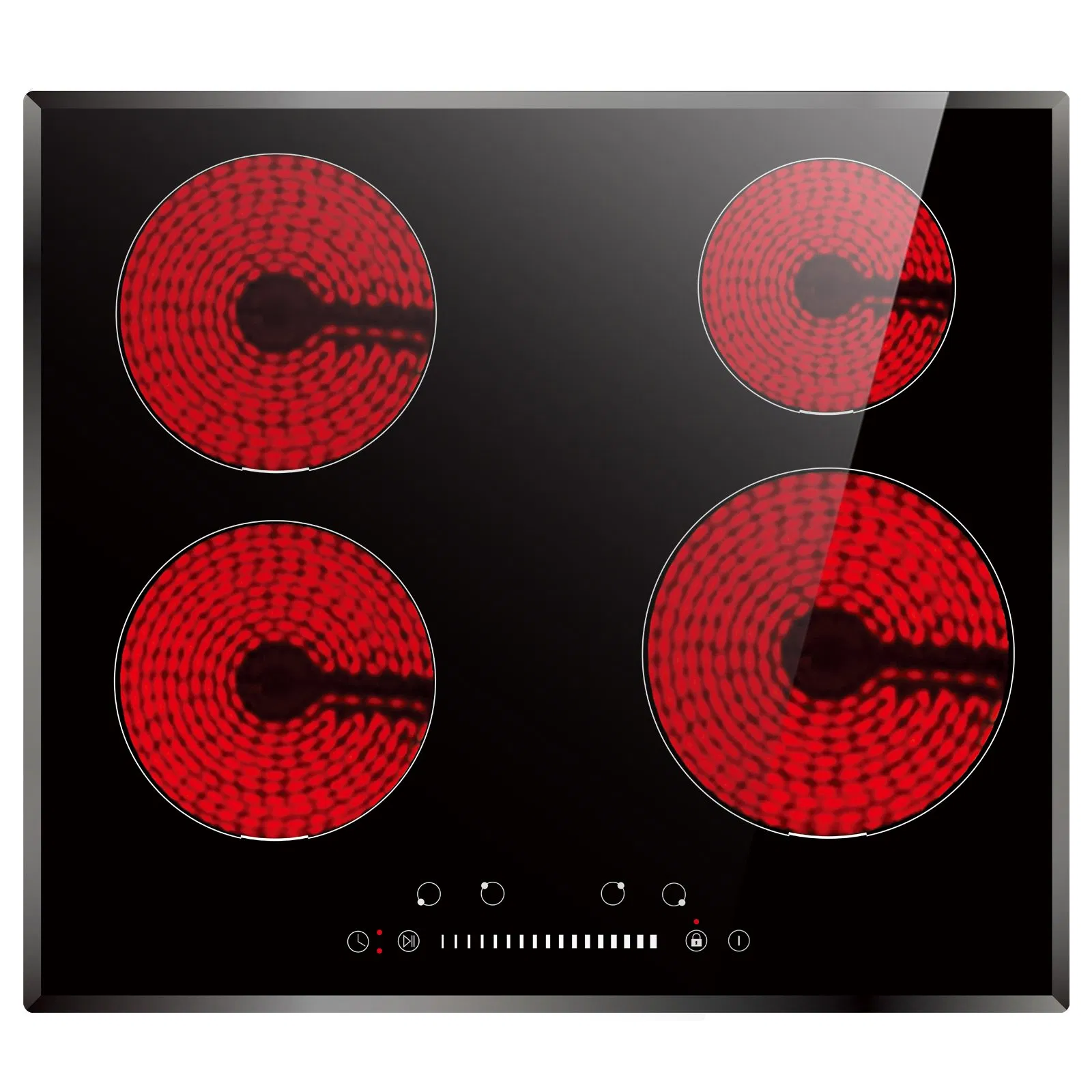 China Factory Hot Selling Kitchen Built-in Four-Burner Electric Infrared Cooker with Certificate