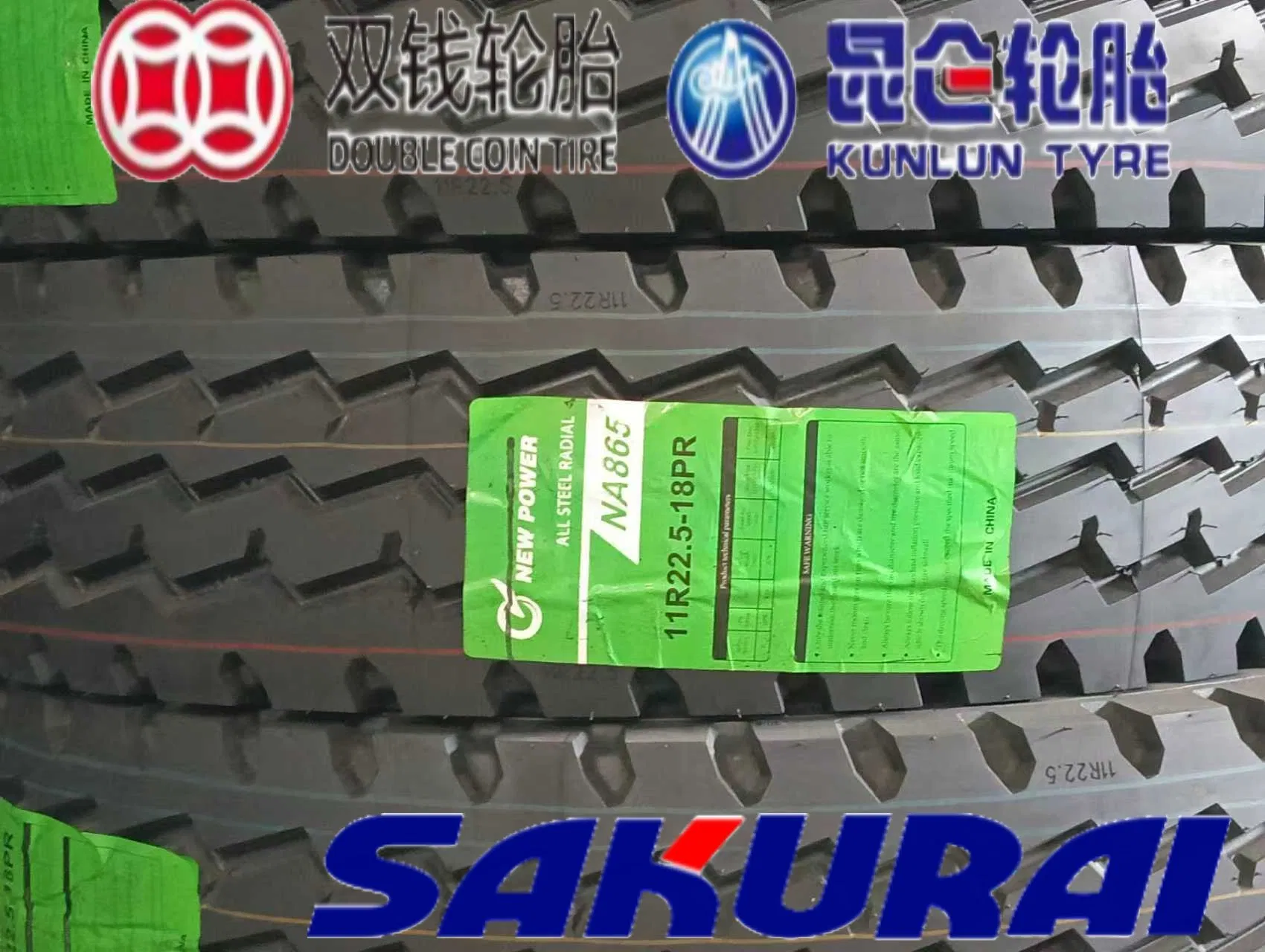 Kunlun TBR Double Coin 315/80R22.5 22PR KT890 Drive Truck Tire