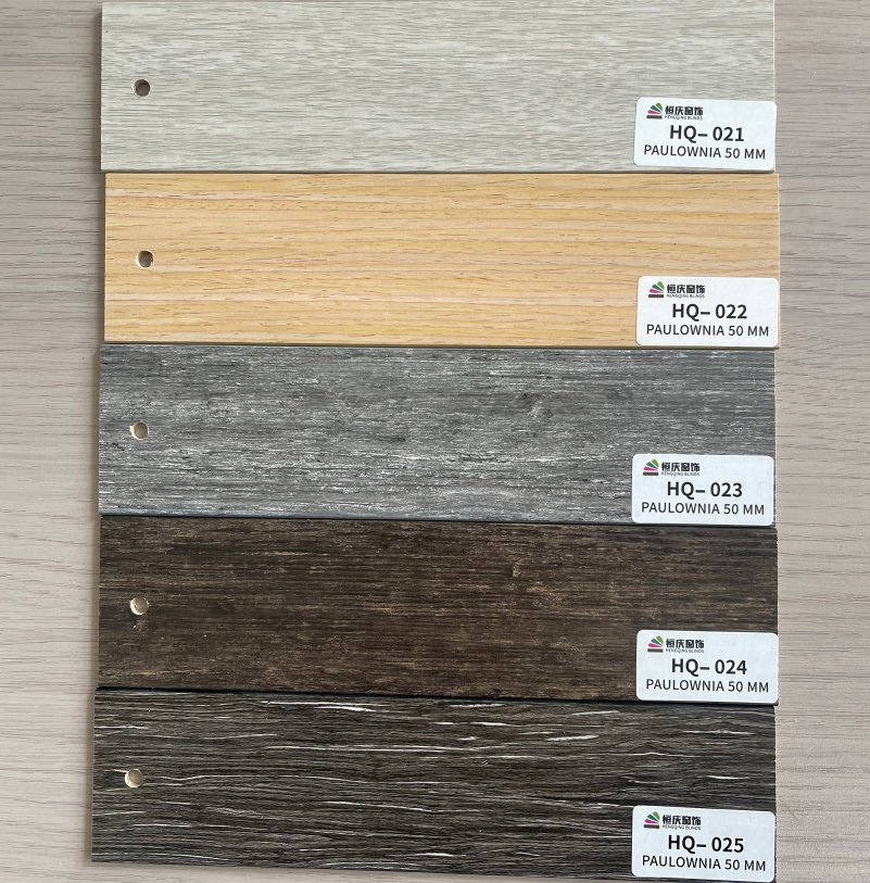 White Paulownia Wood Venetian Blinds Home Decoration