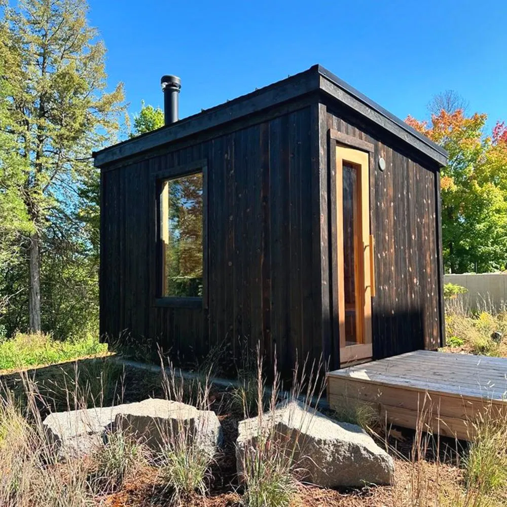 Плюшевая квадратная сауна с LED-подсветкой для улицы на 4 человека