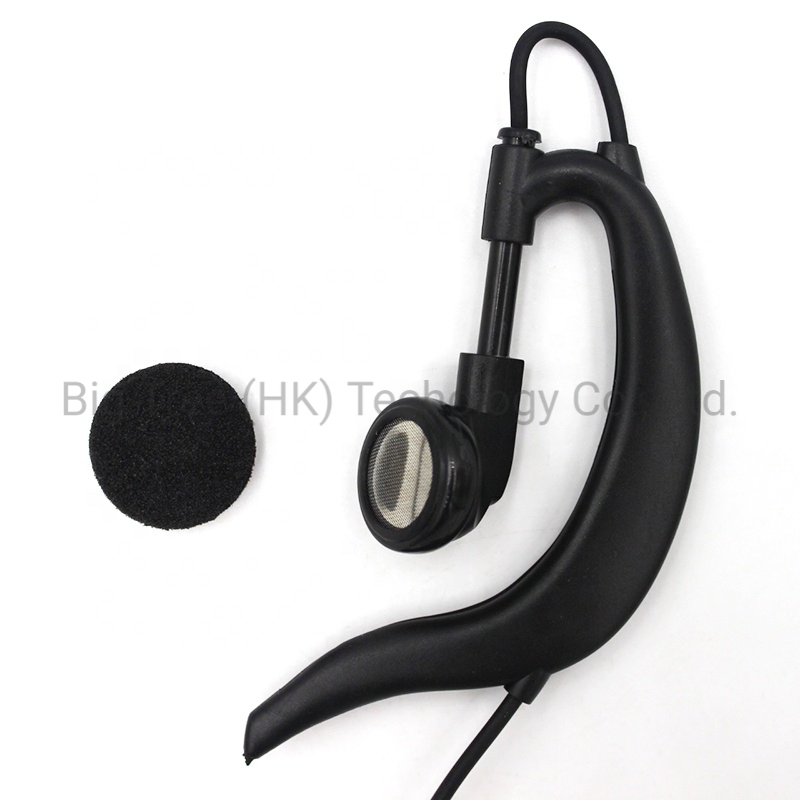 G Hook Motorola Earphone Ptt Headset Two Way Radio Mic Earpiece