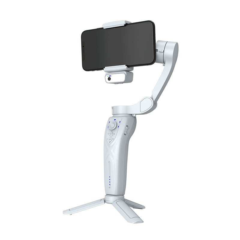 New Ai Face Tracking 3-Axis Handle Grip Gimbal Cell Phone Steadicam with Follow Focus for Camera Video Shooting