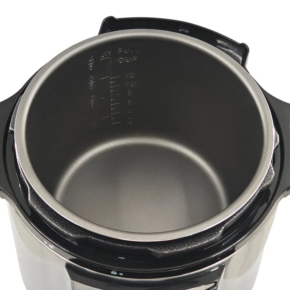 Space-Saving Pressure Cooker Designed for Easy Storage with Detachable Lid Feature