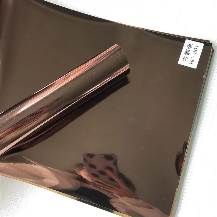 Glossy/Matte Decorative PVC Film with Metallic Color Wall Panel