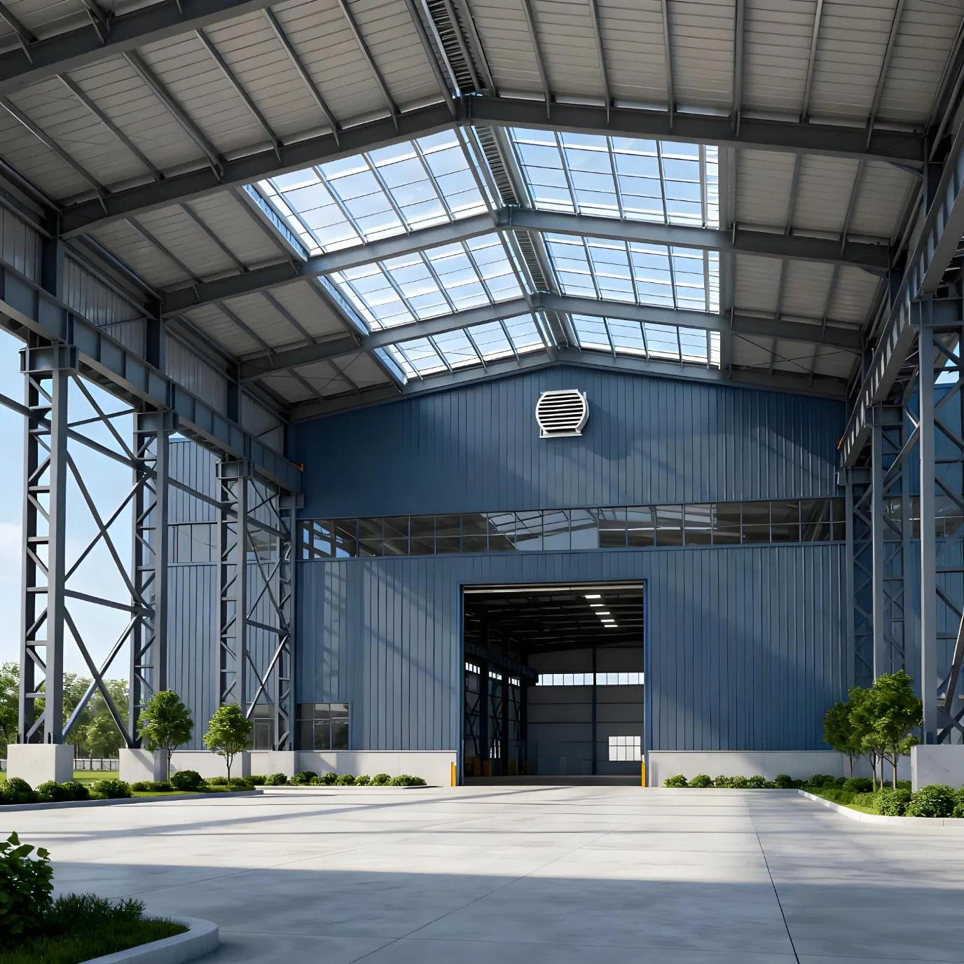 Custom Heavy Steel Structure Warehouse 10-40m Span ASTM/GB Standard Windproof Seismic for Logistics/Manufacturing Storage