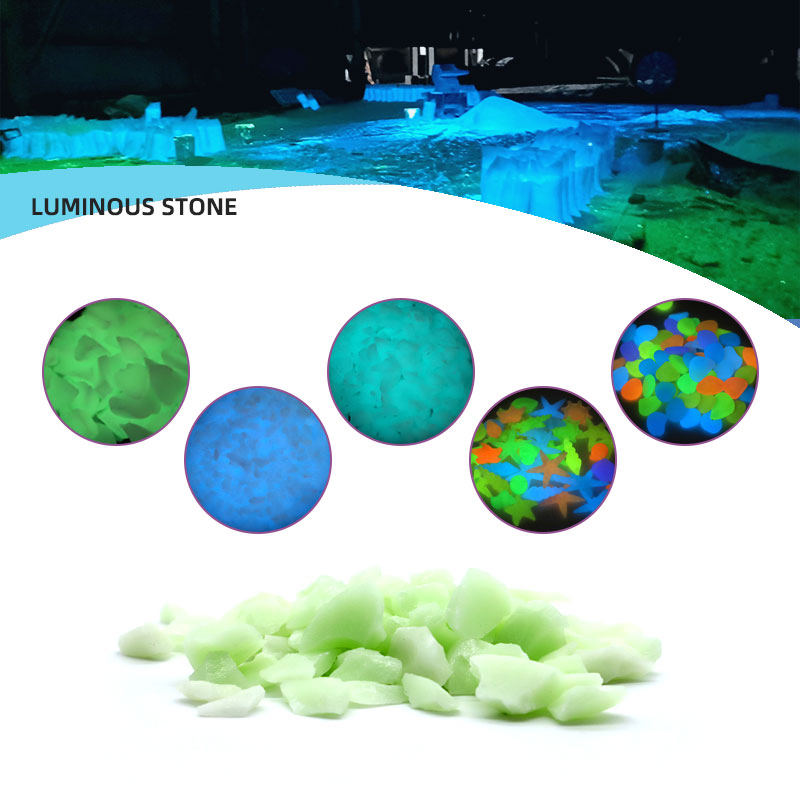 Glowing Gravel Luminous Stones Shiny Stone Glow in The Dark Gravel for Sale