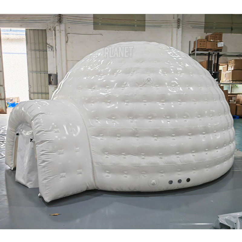 White Air Sealed Inflatable Igloo Night Club Tent for People Play Inside