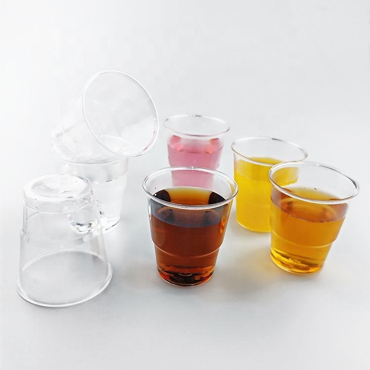 Custom Logo Disposable Creative Aviation PS Hard Plastic Clear Custom Diameter Personalized Drinking Tea Beverage Cup