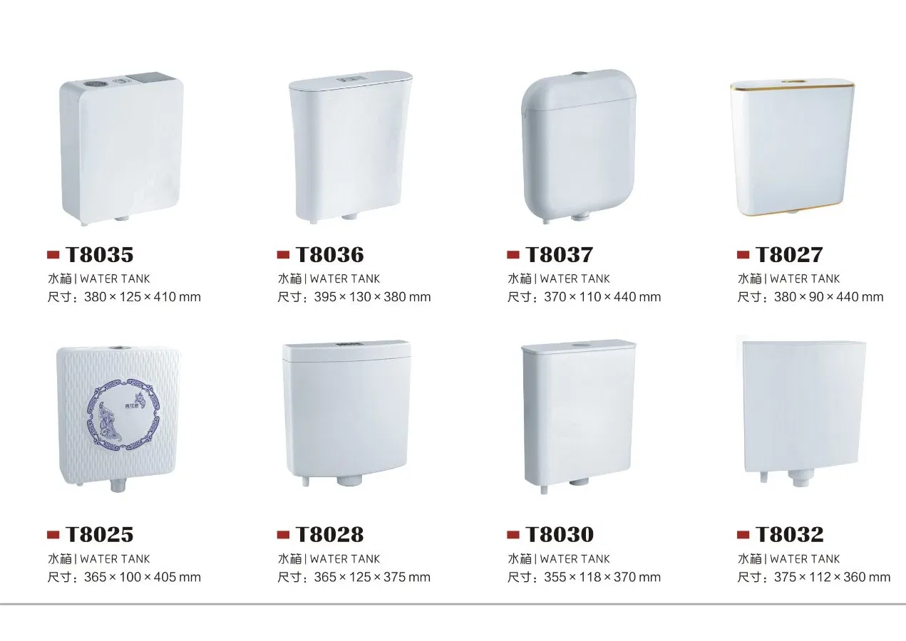 Chaozhou Sanitary Ware Good Quality Fittings Toilet Water Tank Reservoir for Toilet Tank Dual Flush Wall Hung Toilet Tank
