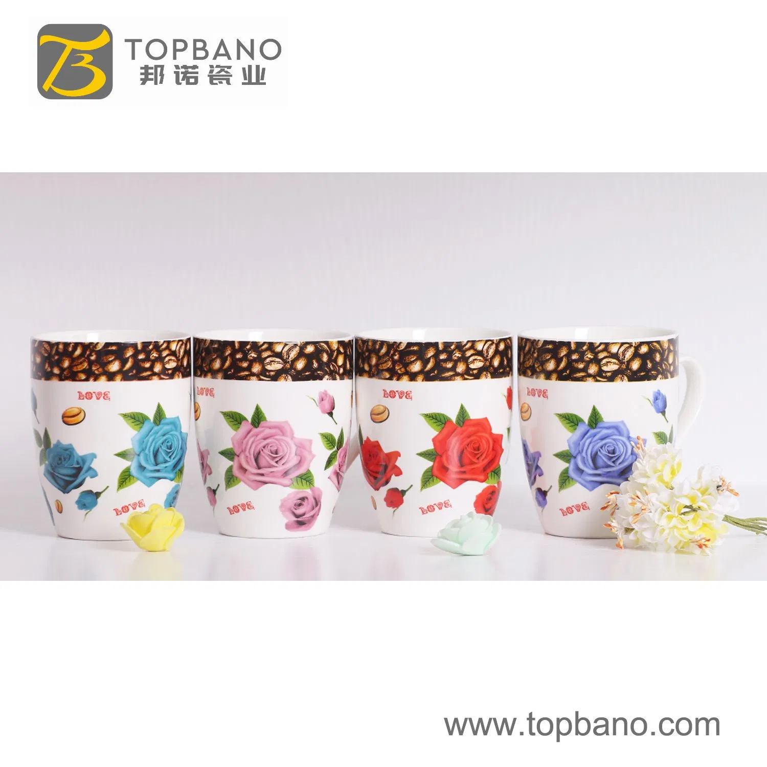 Eco-Friendly Coffee Ceramic Mug Porcelain Cup Travel Mugs Custom China