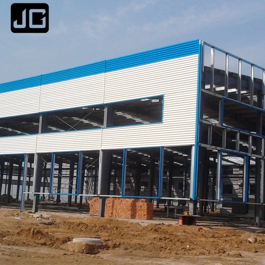 Industrial Prefabricated Metal Construction Steel Structure Prefab Garage with H Section