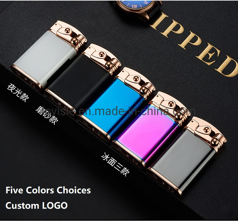 Creative Rocker Lighter Windproof USB Rechargeable Flameless Lighter Double Arc Plasma