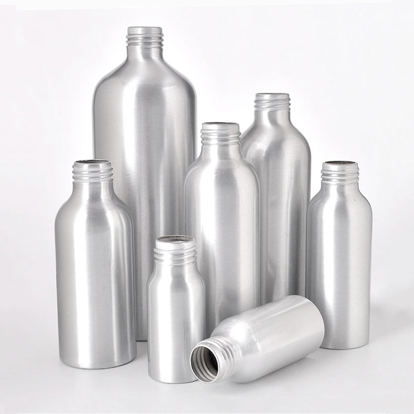 Wholesale Custom Empty Metal Aluminum Bottle Cosmetic Oil Bottle