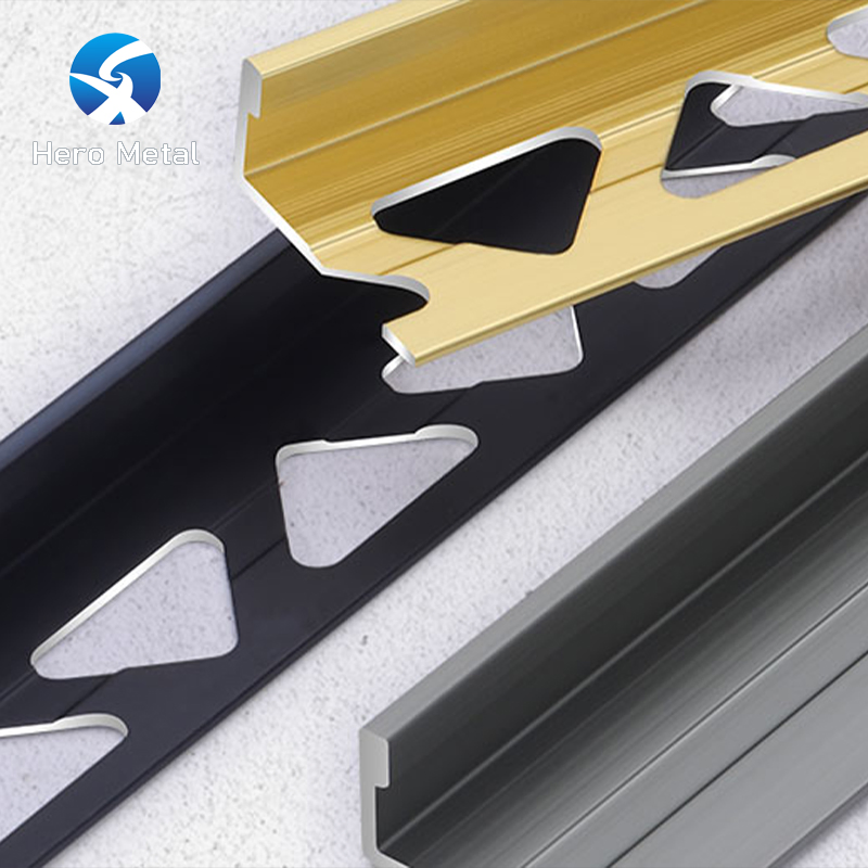Sale Free Sample Transition Structure 2.5m Silver Tile Trim Hero Metal Cove Straight Edge Shape Strip