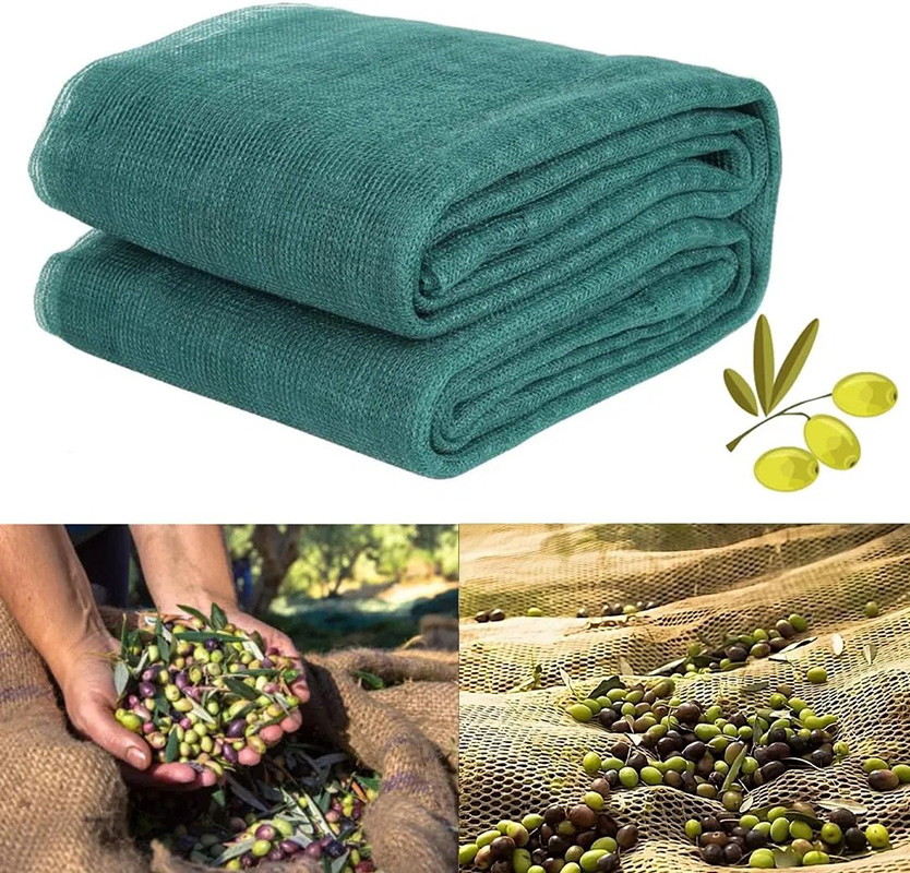 Low Price Dark Green Harvest HDPE Monotype 4X8m 90GSM Olive Net