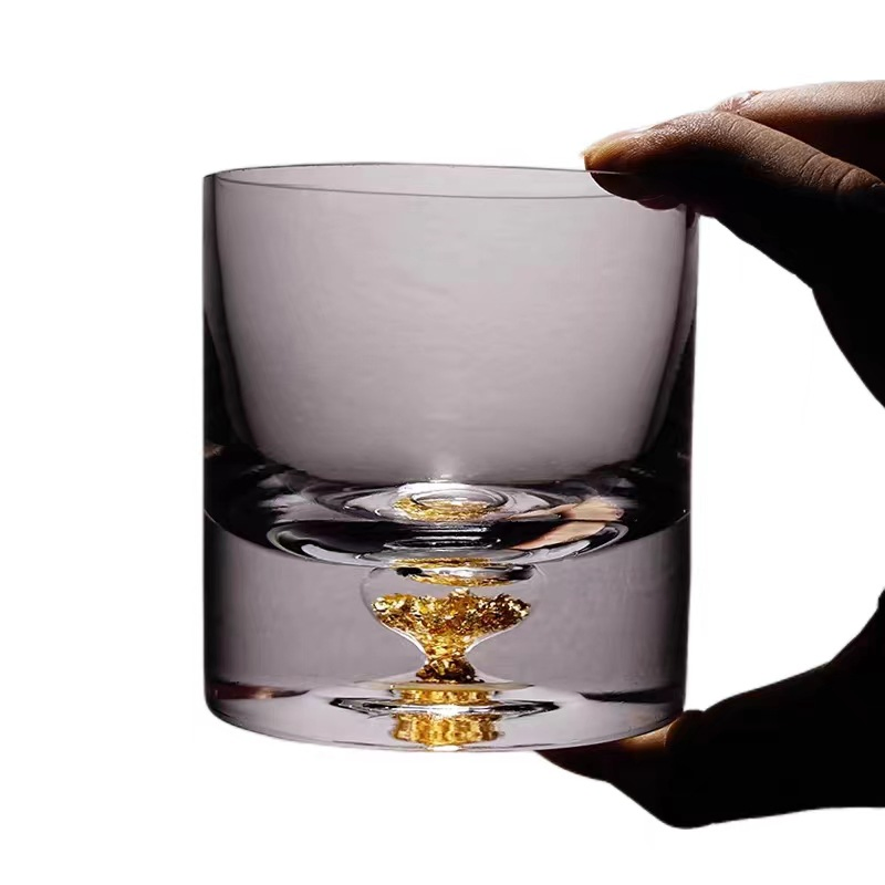 New Design Pure Crystal Whiskey Glass Home Bar Upscale European Style Large Wine Glass