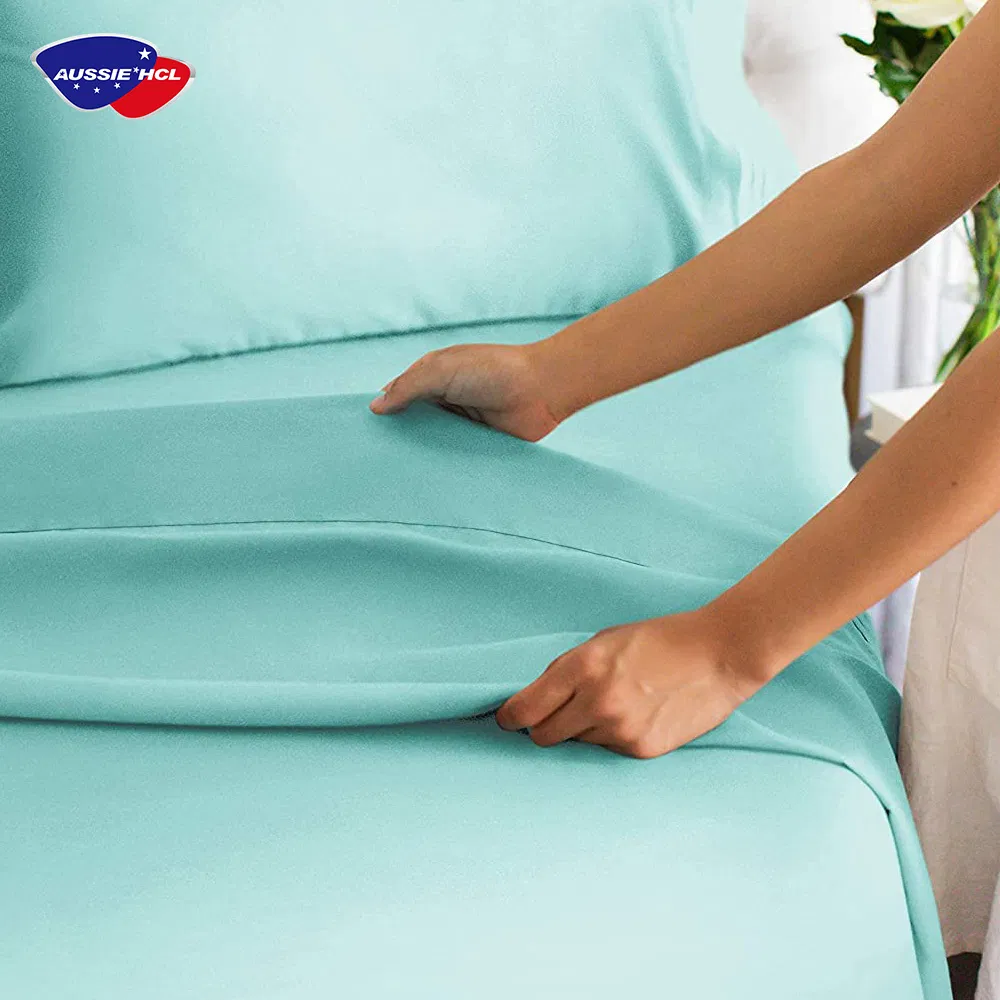 Factory Wholesale Split Bed Sheet Set 5 Piece Deep Pocket King Fitted Sheet Set Quality Flat Bedding Sheet