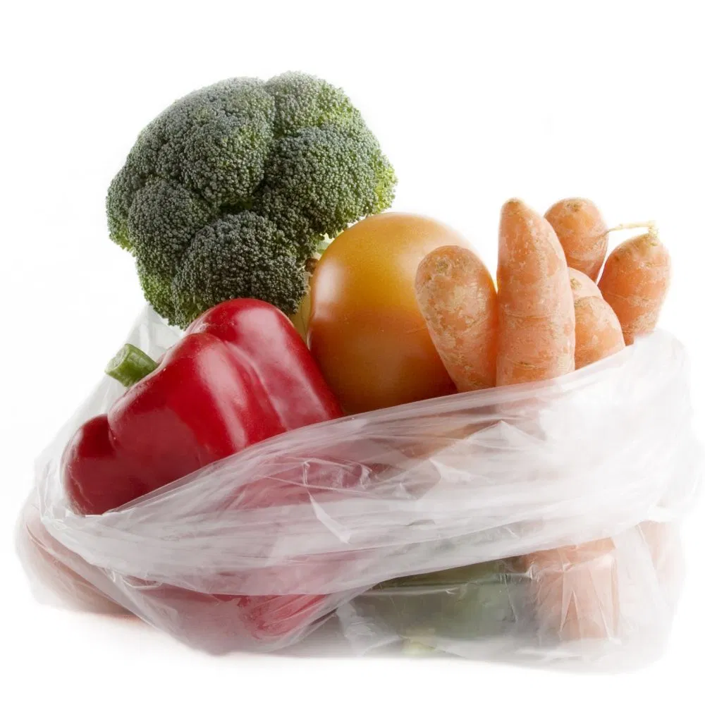 Plastic Large Produce Roll Bags for Food Storage