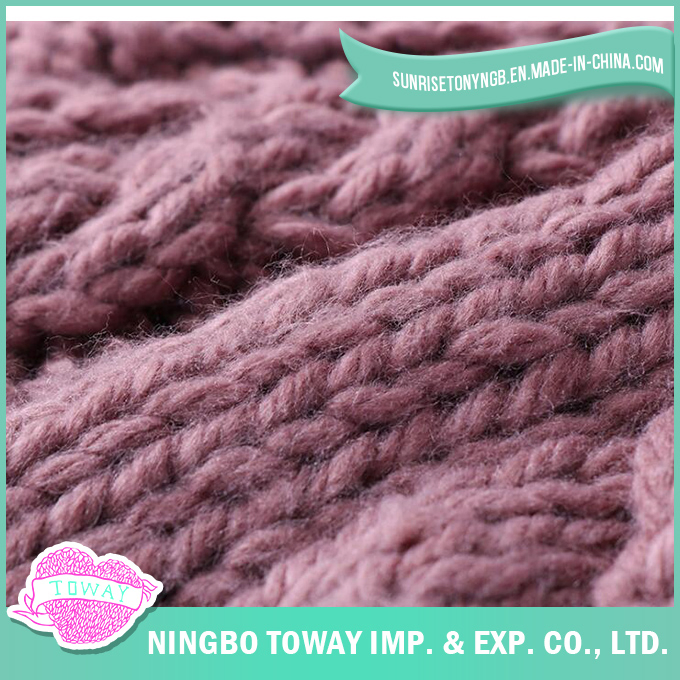 China Warming Knee Throw Cable Patterns Chunky Knit Blanket