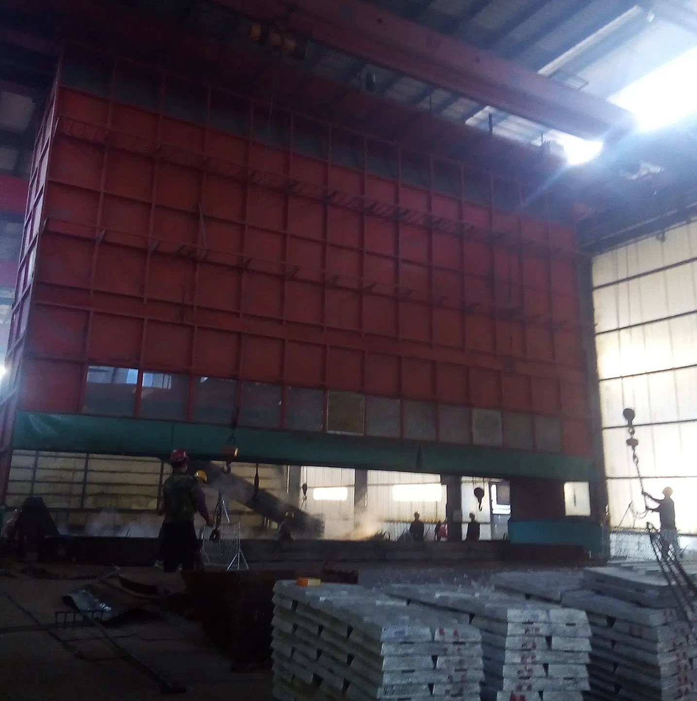 Crane Mounted Zinc Fume Extraction Enclosure