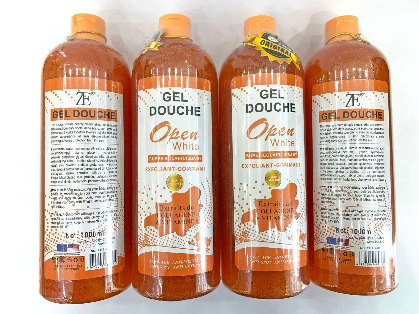 Fruits Shower Gel Vitamin C Lavender Liquid Soap Whitening Body Wash Bath Gel