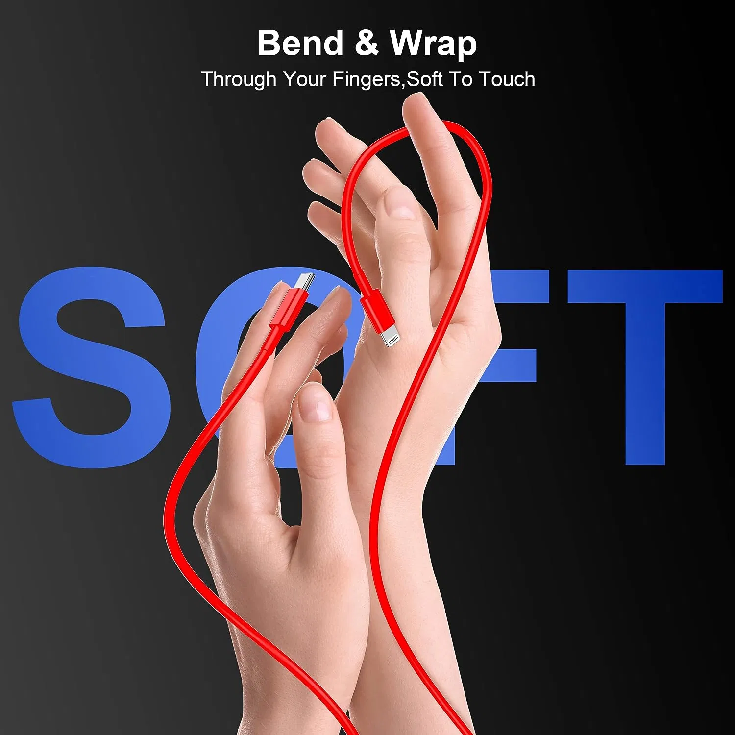 Кабель USB-C to Lightning 27W для быстрой зарядки iPhone 15