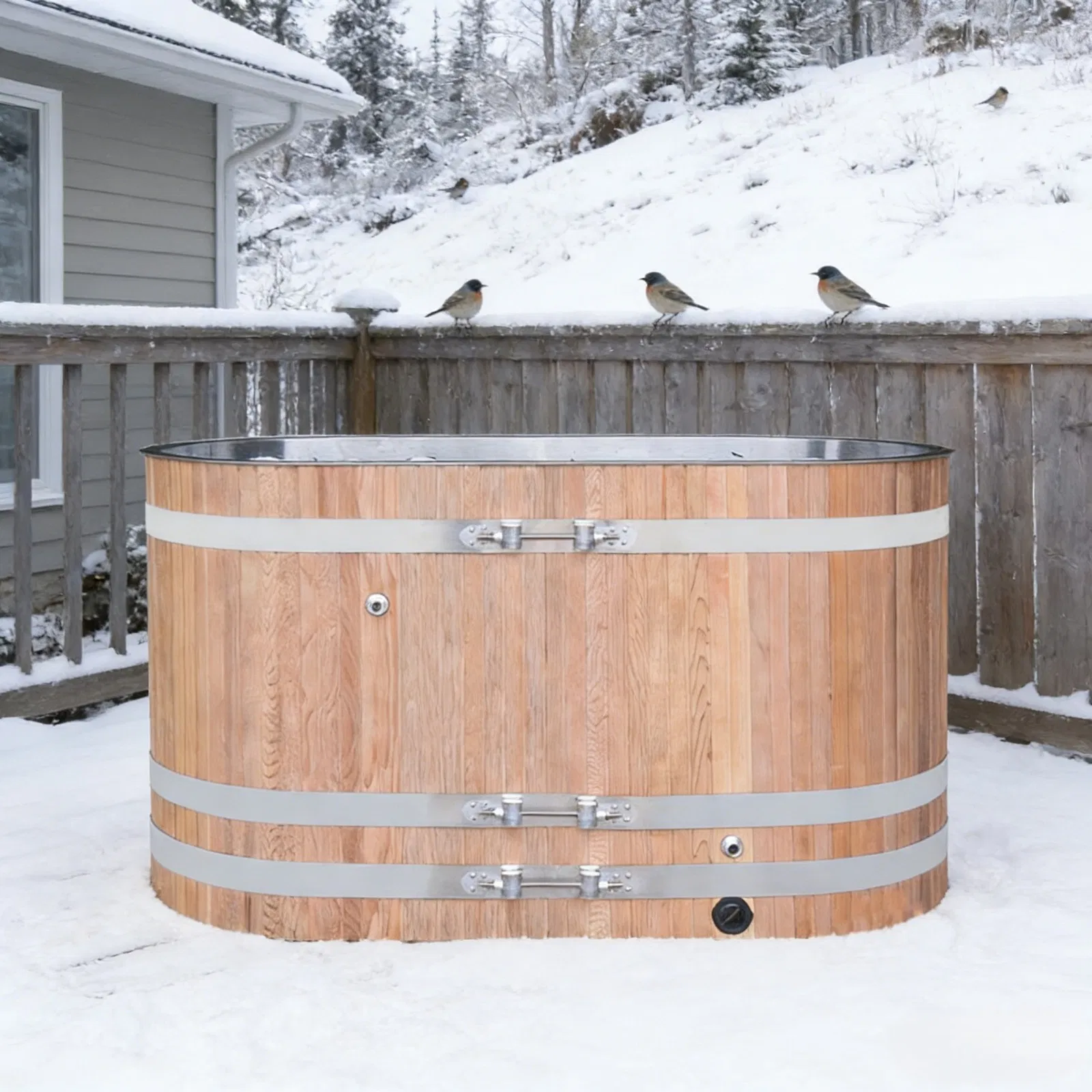 Кедровая ванна для ледяного купания SPA 2026