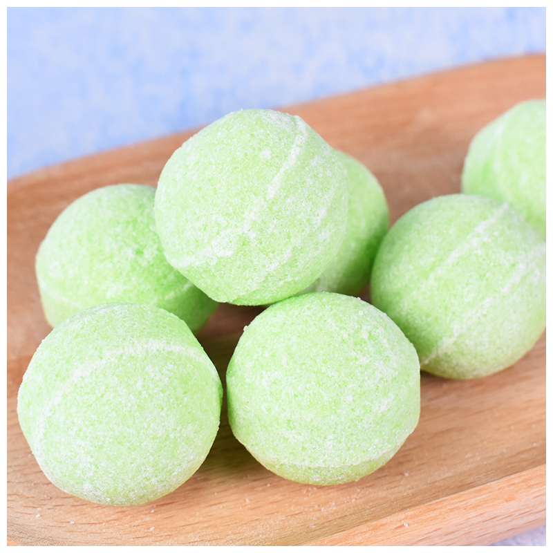 Private Label Smooth Candy Scrub Balls Exfoliating Green Apple Skin Cube Sugar Body Scrubs