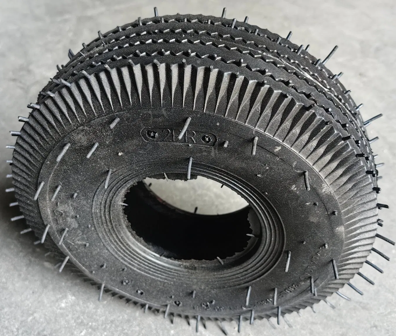 Sawtooth Pneumatic Tire & Tube 4.10/3.50-4 for Hand Truck Garden Wagon Cart Trolley Dolly Lawn Mover