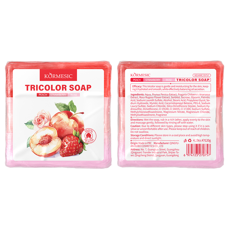 Factory Price Moisturizing and Oil Control Plant Additives Tricolor Soap