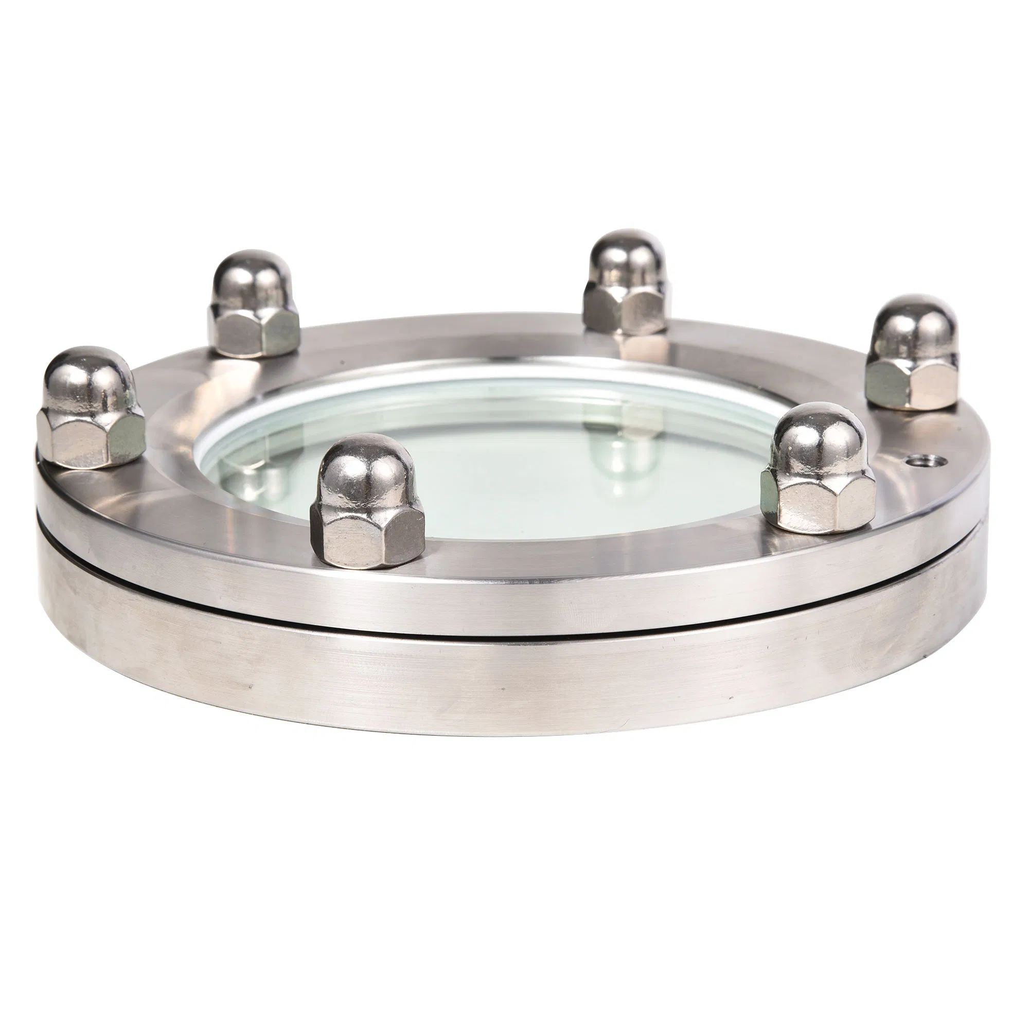 Fine Chemicals Toughened Sight Glass Sheet Observe Material Flow Stainless Steel Sanitary Flange Sight Glass