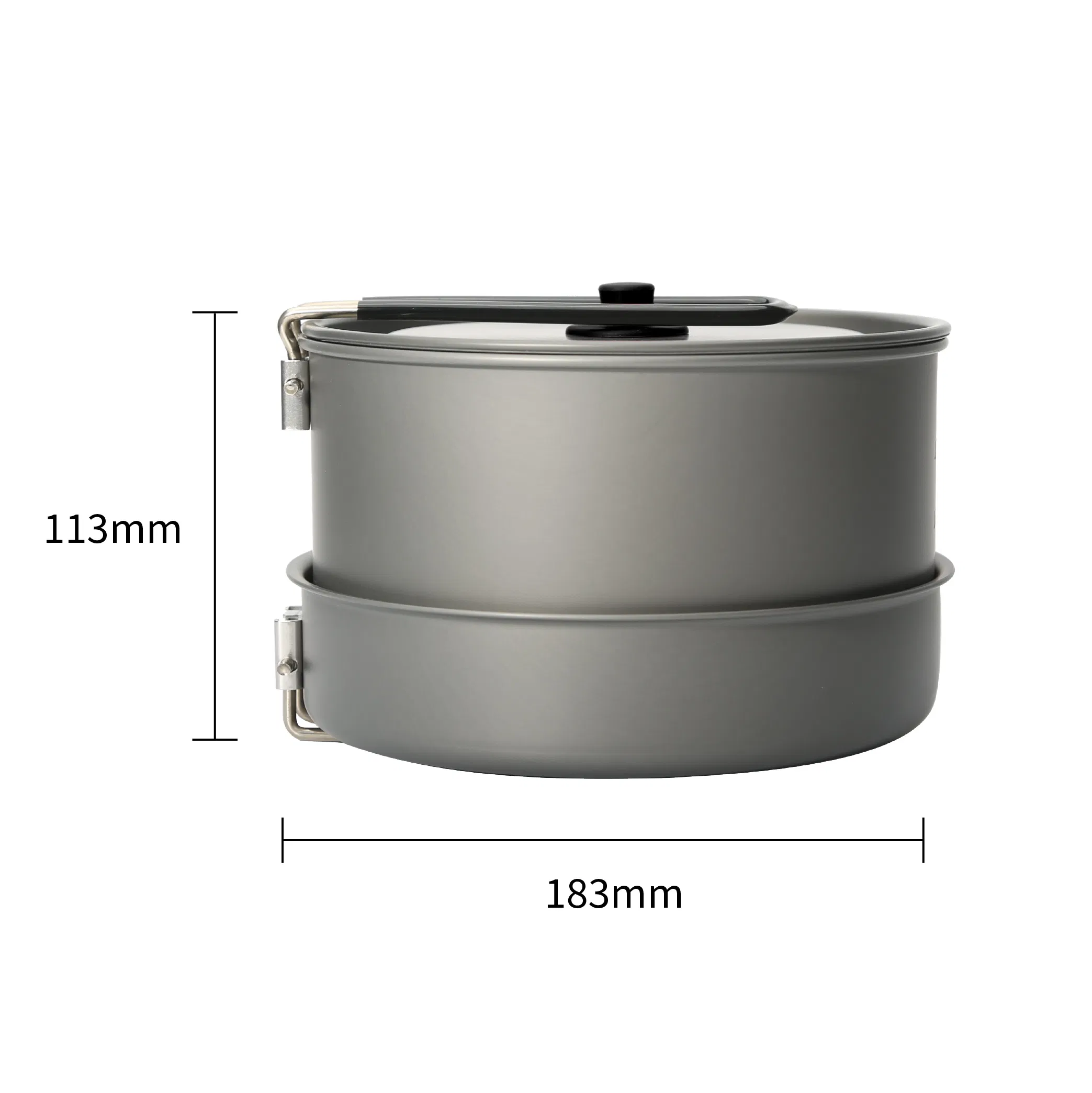 Premium Aluminum 4PCS Outdoor Cookware Set for Camping and Hiking