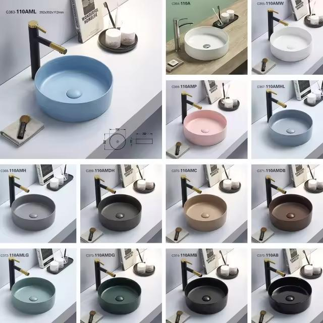 Керамическая раковина для ванной PATE, 505x370 мм