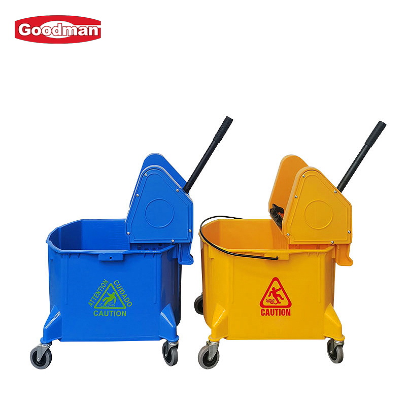 Plastic Single Mop Cleaning Bucket and Wringer 38L