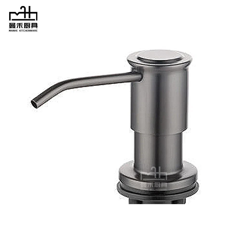 Black Matte Stainless Steel Manual Commercial Soap Hand Dispenser Liquid Pump Kitchen Dispenser for Kitchen Wholesale in China