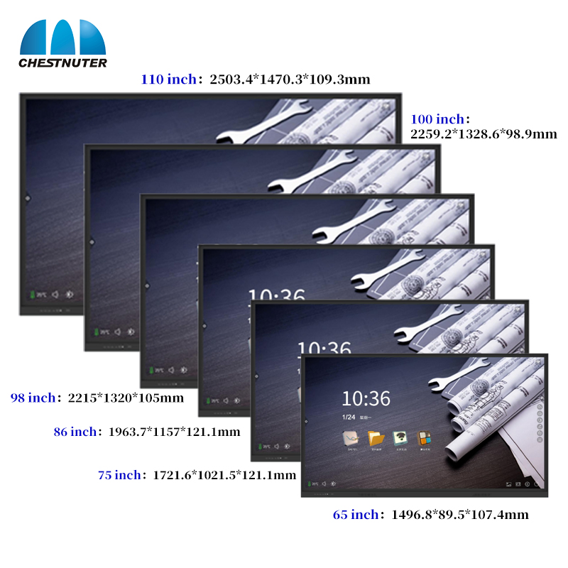 86 Inch Finger Multi Touch Screen Smart LCD Display Meeting Room Electronic Digital Smart White Board