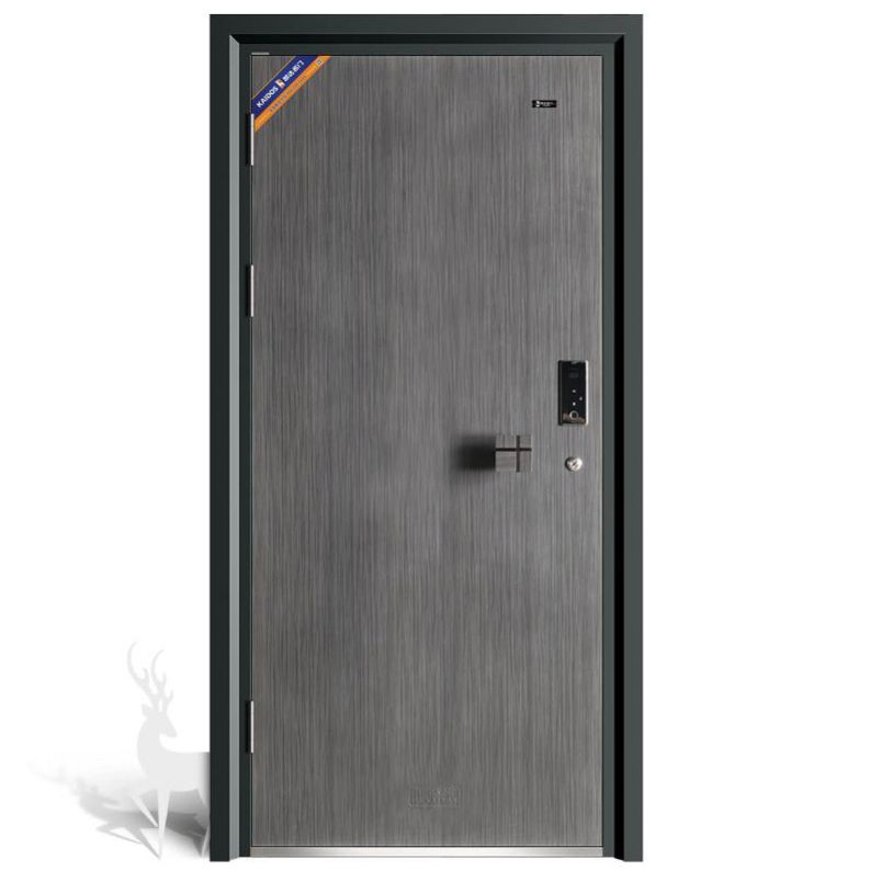 18. Chinese Customize Modern Steel New Security Door Main Entrance Unique Design Stainless Metal Residential Antitheft White Black Villa Exterior Fire Door