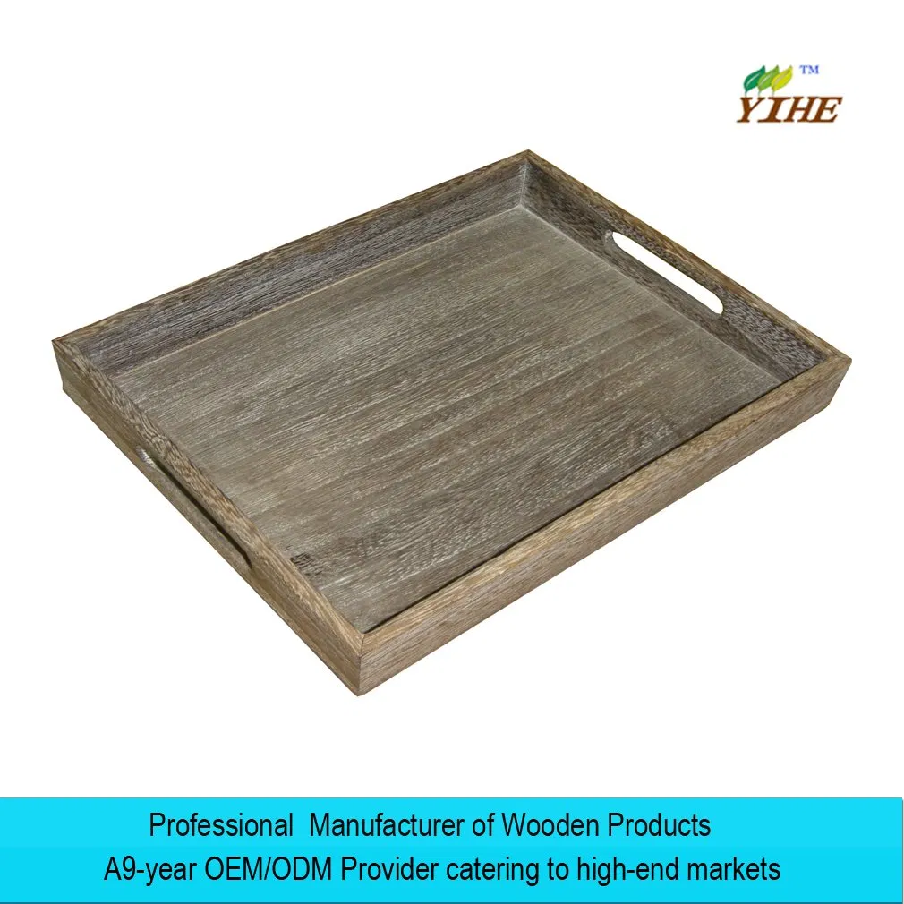 Wood Tray with Rustic Style