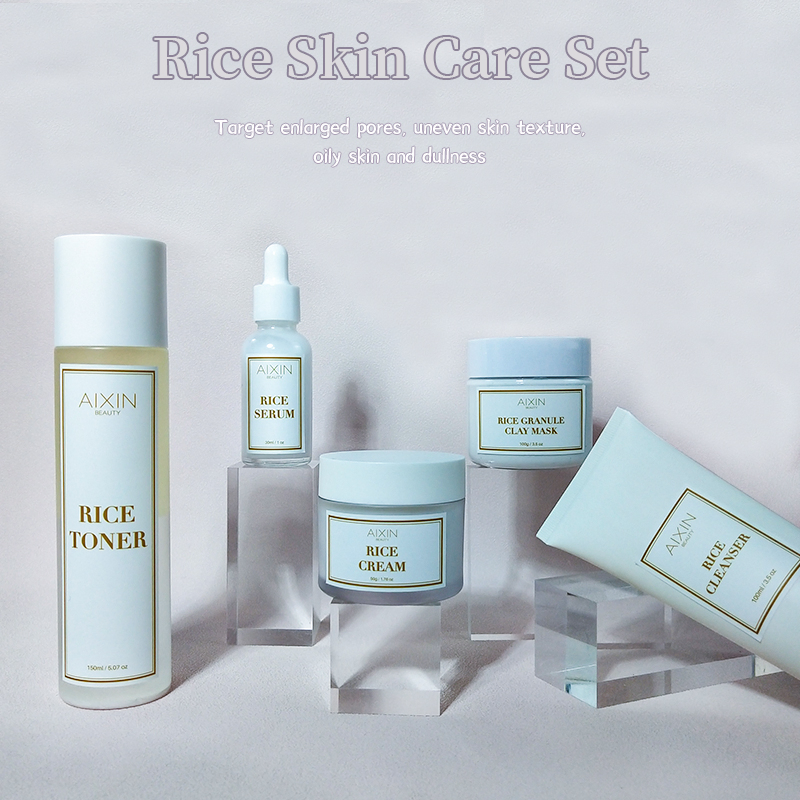 Beauty Cosmetics Skin Care Moisturizing Balancing Skin Rice Care Set